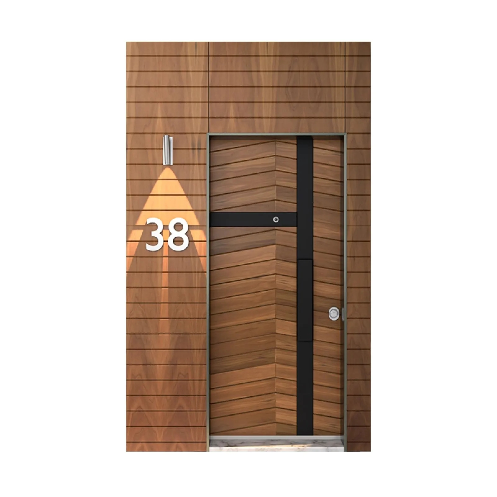 LUKS-014 kodlu lüks çelik kapı modelinin katalog fotoğrafı